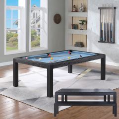 Lexor Pooltafel Dinner Design Black Oak 7ft